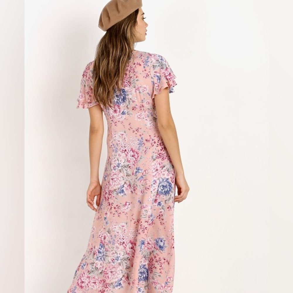 Auguste the Label
Dahlia Frill Sleeve Day Dress Blush - Picture 2 of 4